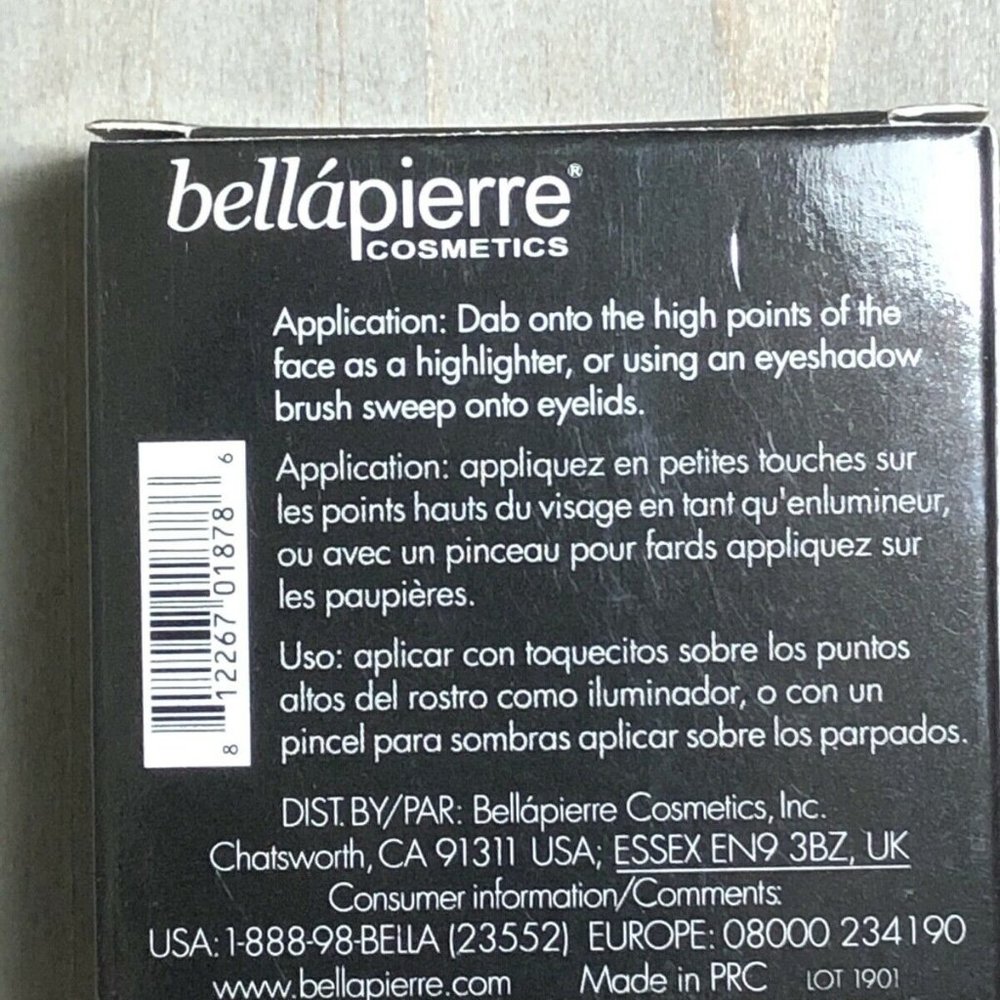 BELLAPIERRE HIGHLIGHTER & EYESHADOW GOLD BROWN - Picture 4 of 4